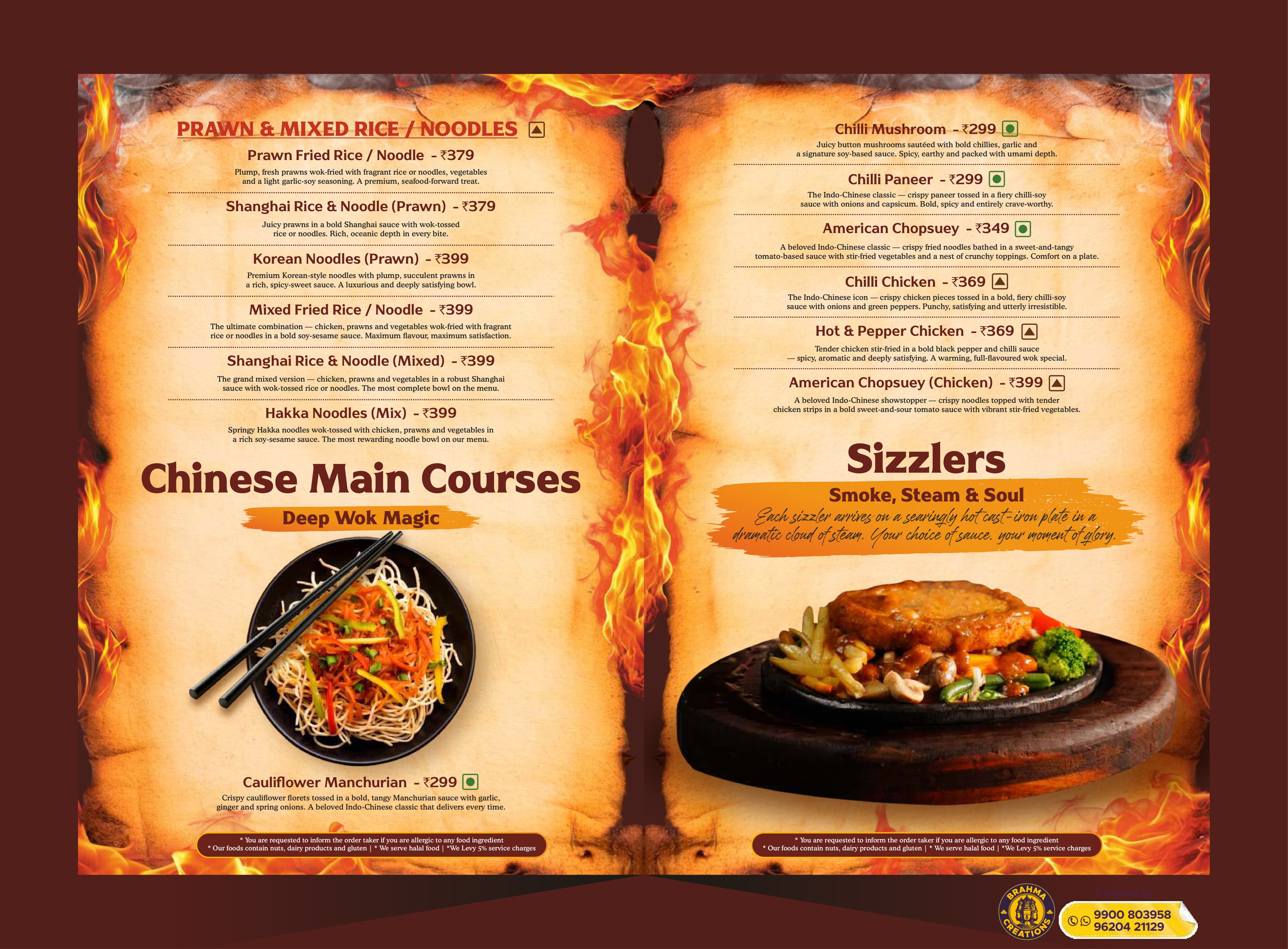 Kuro Sizzlers Menu - Page 12